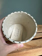 Dark Green Etch Flower Pot by Kaitlin Savage Ceramics