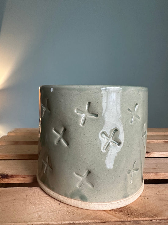 Leaf Green Pot by Kaitlin Savage Ceramics