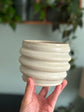 White Beehive Pot by Old School Farm Pottery