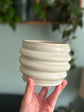 White Beehive Pot by Old School Farm Pottery