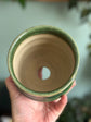 Green Beehive Pot by Old School Farm Pottery